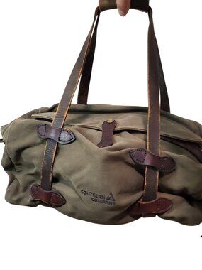 Filson Medium Travel Made in USA Olive Duffel Twill Canvas Bag